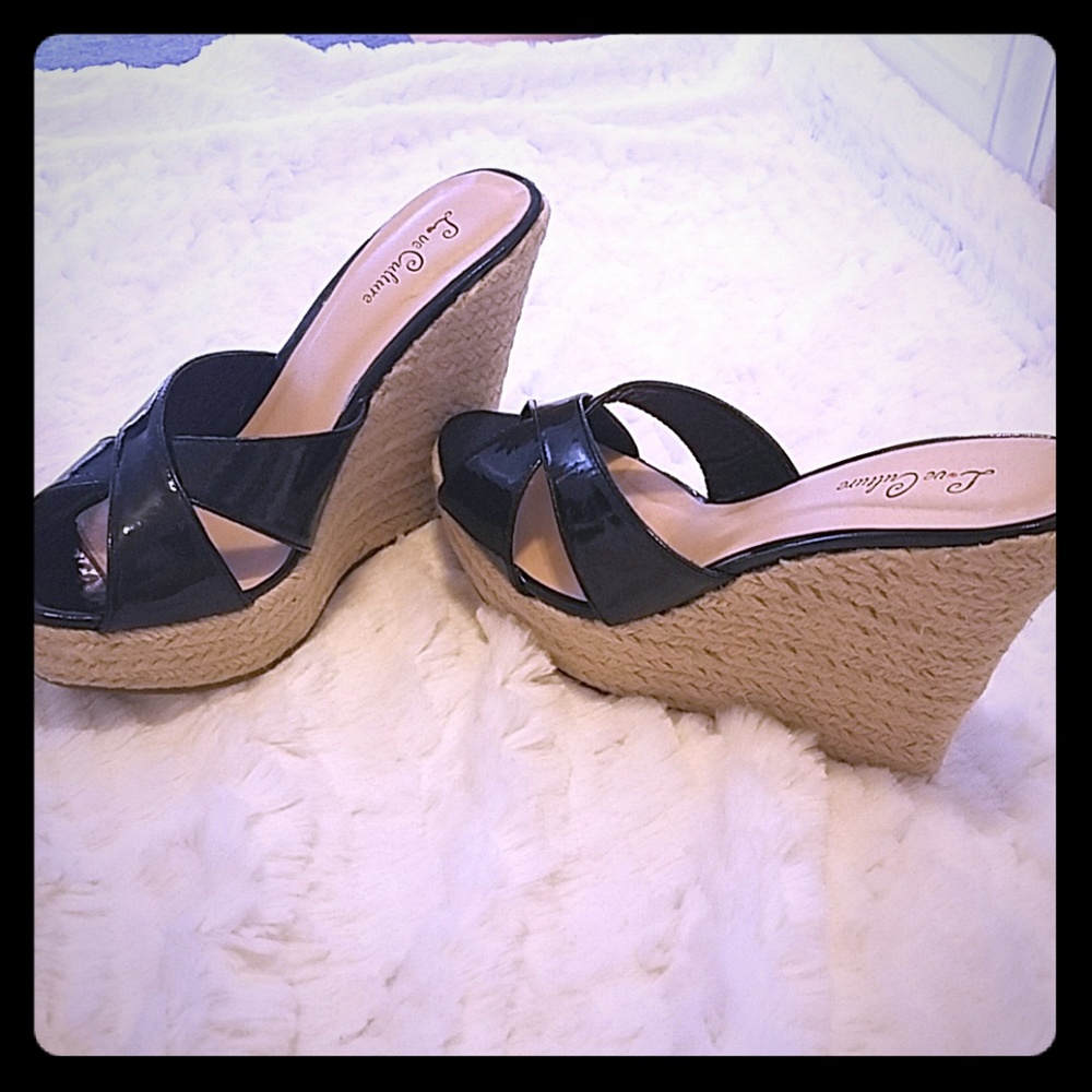 Brand new espadrille wedges